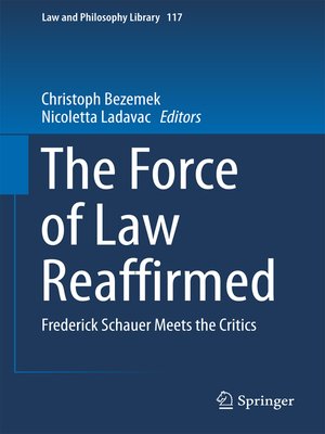 cover image of The Force of Law Reaffirmed